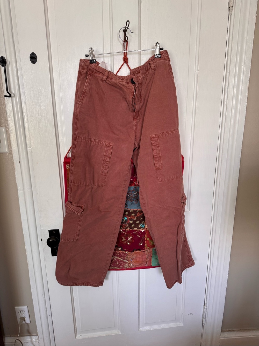 Current/Elliott Rust-Terracotta Cargo Pants